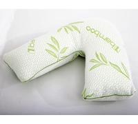 ARLINENS Bamboo V Shaped Pillow Premium V Shaped Pregnancy Pillow For Sleeping Non Allergy Orthopedic Memory foam Pillow,Neck back & Head Support Pillow