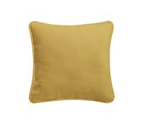 ARLINENS Colourful Plain Dyed 100% Cotton Cushion Cover Size 16"x16" (Mustard, pack of 1)