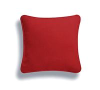 ARLINENS Colourful Plain Dyed 100% Cotton Cushion Cover Size 16"x16" (Red, pack of 1)