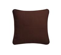 ARLINENS Colourful Plain Dyed 100% Cotton Cushion Cover Size 18"x18" (Chocolate, Pack Of 1)