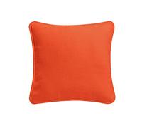 ARLINENS Colourful Plain Dyed 100% Cotton Cushion Cover Size 18"x18" (Orange, Pack Of 1)