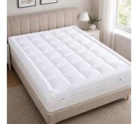 ARLINENS Cot Bed Mattress Topper 5cm Thick, 70 x140cm, Hotel Quality Quilted Microfibre Bed Topper, Hypoallergenic, Soft & Breathable, Elasticated Corner Straps, Machine Washable