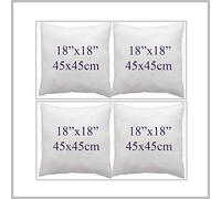 ARLINENS Cushion Inner Pads Insert Square/rectangular Decorative Pillow Virgin Hollow Fibre Filled Bounce Back Cushions Stuffer for Sofa Bed & Couch in 14,16",18",20",22",24",26" (3, 18x18)