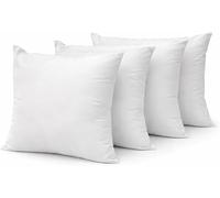 ARLINENS Cushion Pads 4 Pack Hollow Fibre - Soft Bouncy Inner Cushion Inserts, Hypoallergenic Pillow Stuffers for Sofa, Couch & Bed - White Square Cushions 24x24 Inch