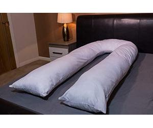 ARLINENS Deluxe quality 9 ft Big U-shape full body & back support maternity pregnancy comfort hollow Fiber Filled U pillow