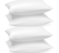 ARLINENS Duck Feather Pillows 4 Pack Ultra Soft Hotel Quality Bed Pillow Standard Size- Luxury Down Pillows Extra Soft Filling Filled in 100% Cotton Cover