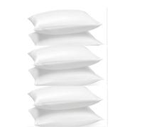 ARLINENS Duck Feather Pillows 6 Pack Ultra Soft Hotel Quality Bed Pillow Standard Size- Luxury Down Pillows Extra Soft Filling Filled in 100% Cotton Cover