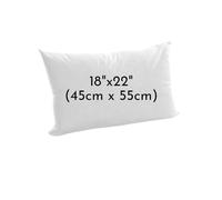 ARLINENS Extra Filled Oblong/Rectangular Hollowfiber Cushion Pads White Anti-Allergy Cushions Pads-Inners-Insert Fillers Scatters for Sofa, Bed & Couch In 12x18,12x20,14x18,14x20,16x20,16x24 (18x22)