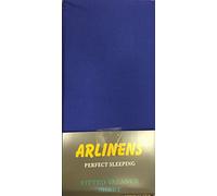 ARLINENS Frilled Valance Sheets for Single Bed Plain Dyed Polycotton Sheet in following Colours and Sizes (Royal Blue,90 x 190 + 39 cm)