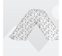 ARLINENS Hollow Fiber V Pillow with Free Printed V Pillowcase for Maternity Nursing Back Neck & Shoulder Support In (Pattern #04)