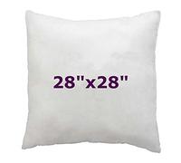 ARLINENS Hollow fibre Cushion New White Pads Inner insert Stuffer Pillow Hypoallergenic Square Cushions for Sofa Bed & Couch in 12", 14", 16", 18", 20", 22", 24", 26", 28", 30" (1, 28x28)