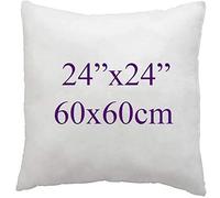 ARLINENS Hollow fibre Cushion New White Pads Inner insert Stuffer Pillow Hypoallergenic Square Cushions for Sofa Bed & Couch in 12", 14", 16", 18", 20", 22", 24", 26", 28", 30" (1, 24x24)