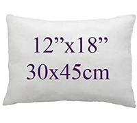 ARLINENS Hollow fibre Cushion New White Pads Inner insert Stuffer Pillow Hypoallergenic Square Cushions for Sofa Bed & Couch in 12", 14", 16", 18", 20", 22", 24", 26", 28", 30" (2, 12x18)