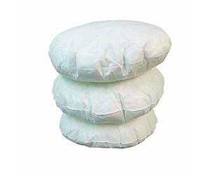 ARLINENS Hollow Fibre Cushion New White Round Pads inner Stuffer Pillow-Polyester insert Circle Shape for Sofa and Couch in 16”18”20” (1, 18x18)