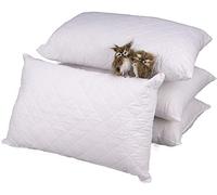 ARLINENS Hotel Quality Pillows 4 Pack-Bouncy Firm Support Side Sleeper Pillow for Neck, Back & Shoulder Pain Relief - Comfy, Soft Poly-cotton Cover, Hypoallergenic, Made in the UK (4 Pillows)