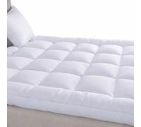 Arlinens King Size Mattress Topper 5cm Thick, Hotel Quality Box Stitched Microfibre, Extra Deep Quilted, Soft Orthopaedic & Anti Allergy Mattress Topper150 x 200cm