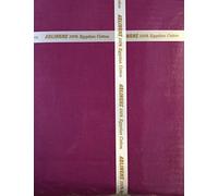 ARLINENS LUXURIOUS T300 100% EGYPTIAN COMBED COTTON DUVET COVER BEDDING FLAT SHEET PAIR OF PILLOWCASES IN COLOUR PLUM (FLAT SHEET, SINGLE)