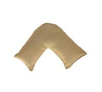 ARLINENS Luxury 100% Egyptian Cotton V Shaped Pillowcase Satin Stripe 300 Thread Count for Orthopaedic/Pregnancy/Nursing (Latte)