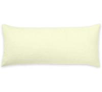 ARLINENS Luxury Bolster Pillow Case- Pregnancy Maternity Long Orthopedic Support Pillowcase Cover in white cream & silver Colors (Cream, Small Double 4ft)