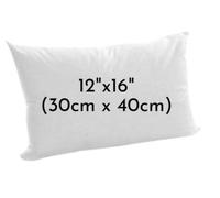 ARLinens Oblong Cushion Pads Rectangular Shape Cushion Insert Hollowfiber Filled Inner Fillers Extra Filled Cushion (12X16")