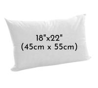 ARLinens Oblong Cushion Pads Rectangular Shape Cushion Insert Hollowfiber Filled Inner Fillers Extra Filled Cushion (18"x22")