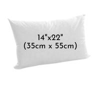 ARLinens Oblong Cushion Pads Rectangular Shape Cushion Insert Hollowfiber Filled Inner Fillers Extra Filled Cushion (14"x22")