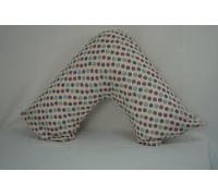 ARLINENS Orthopedic V Pillow with Free Printed V Pillowcase-Hollow Fiber Filled V Shaped Pillow for Maternity Nursing Back Neck & Shoulder Support In (Pattern #03)