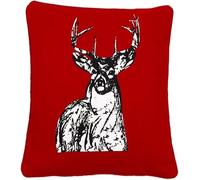 ARLINENS Pack of 2 Christmas Cushion Cover Decorations Indoor Décor Xmas Cushion Cover Throw Pillow Cases For Sofa Couches Home Bedroom Room in 18x18 (Stags)