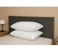 ARLINENS Pack of 2 Pillows Luxury Plain Bounce Back Extra Filled Hollow Fibre Pillows