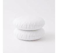ARLINENS Pack of 2-Round Cushion Pads100% Virgin Hollow Fibre Circular Inserts Inners in 16" 18" 20" (18x18(45x45cm))
