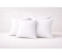 ARLINENS Pack of 4 Cushion Pads White Polyester Cushions - Hollow Fiber Filled Fillers Inserts Scatters Sofa Cushions Hypoallergenic Bounce Back Square Cushion Pads (16x16 (40x40cm)