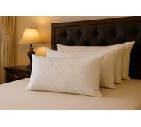 ARLinens Pack Of 4 Quilted Pillows Bounce Back Rectangular Antiallergy Extra Fill 29"x19"