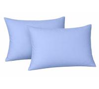 Arlinens Pillowcases 4 Pack Standard Size 50x75cm Luxury Fine Poly Cotton Housewife Bed Room Pillow Covers Available in 20 colours (Sky Blue)