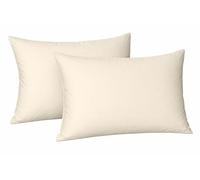 ARLINENS Plain dyed polycotton Housewife pair of pillowcases, Available in 20 (Cream)