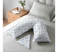 ARLinens Printed V Shaped Pillowcase Polycotton Orthopedic Back&neck Suport V Cover 74X34Cm