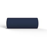 ARLINENS Round Cervical Roll Bolster Pillow with Removable & Washable Cotton Cover Pillow Filled with Hollow Fiber Neck & Back Cushions-Great for Yoga & Massage (Extra Large 25 x 75cm, Navy Blue)
