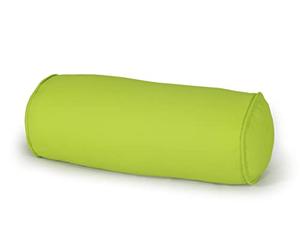 ARLINENS Round Cervical Roll Bolster Pillow with Removable & Washable Cotton Cover Pillow Filled with hollow Fiber neck & Back Cushions-Great for Yoga & Massage (Medium 15 x 45cm, Lime Green)