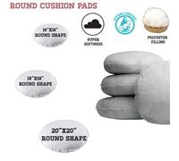 ARLinens Round Cushion Seat Pad Inner Insert Scater Filler Circle Shape Cushion 16" (40Cm)