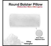 ARLinens Round Shaped Bolster Pillow White Cushion Long Body Support Orthopaedic Cylindrical Shape Pillow
