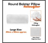ARLinens Round Shaped Bolster Pillow White Cushion Long Body Support Orthopaedic Cylindrical Shape Pillow