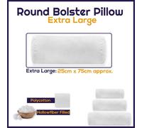 ARLinens Round Shaped Bolster Pillow White Cushion Long Body Support Orthopaedic Cylindrical Shape Pillow