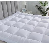 Arlinens Single Bed Mattress topper Hotel Quality Microfibre Mattress Topper 5cm Super soft Heavy Fill Orthopaedic Anti Allergy Quilted Mattress Topper with Elastic Straps (90cmX190cm x5cm)