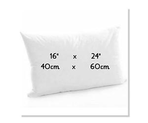 ARLINENS Soft Bouncy Rectangle Oblong Hollow Fibre Plump Scatter Pillows-Double Stitched Edges-Inners Inserts Fillers Pads for Sofa Bed & Couch (1, 16x24)