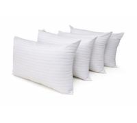 ARLINENS Stripe Pillows 4 Pack Hotel Quality Hollow Fibre Stuffed Anti-Allergy Pillows for Back Stomach & Side Sleeper Bed Pillows-Bounce Back Support Pillow-Standard Size 74x48cm (Pack of 4)