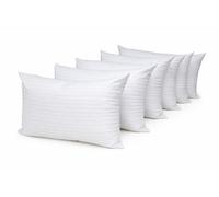 ARLINENS Stripe Pillows Hotel Quality Luxury Hollow Fibre Stuffed Anti-Allergy Pillow Designed for Back Stomach & Side Sleeper Bed Pillows-Bounce Back Support Pillow-Standard Size 74x48cm (Pack of 6)
