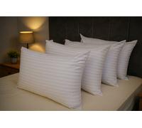 ARLinens Stripes Pillows Hollowfiber Filled Hotel Quality Bounce Back Bed Pillows Pack Of 4