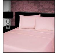 ARLINENS Super Soft 100% Brushed Cotton Thermal Flannelette Sheets Set (Fitted Sheet + Flat Sheet + Pair of Pillowcases) IN 6 Colours Available in (pink, king)