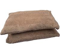 ARLINENS Teddy Bear Warm, Cosy & Soft Pair of pillowcases, Teddy Fur/Sherpa Pair of pillowcases only 50cm x75cm (Beige/Latte)