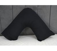 ARLinens V Shaped Pillow With Free V Pillowcase Orthopedic Hollowfiber Filled Head Neck Support V Cushion With Case