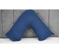 ARLinens V Shaped Pillow With Free V Pillowcase Orthopedic Hollowfiber Filled Head Neck Support V Cushion With Case